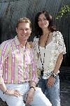 Amsterdam 17 augustus 2005
Perspresentatie rtl bij restaurant Rijk v Amsterdam.
Albert Verlinde en Daphne Bunskoek