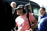 Schiphol 1 augustus 2005
Diego Armando Maradona met petje op schiphol
