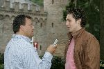 St. Oedenrode, 23 Augustus 2005
Pieter v d Hoogenband enkele uren voordat hij ging trouwen met
Minouche v d Hoogenband wordt hier geintervieuwd door Edwin Bredius