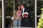 Amsterdam 9 augustus 2005
Harry mens verlaat het Hilton met zijn vriendin