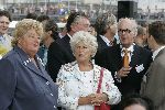 Amsterdam 20 augustus 2005
Koningin Beatrix doopt Beatrix catemaran voor het prinses Beatrix fonds op Sail 2005. 
Ronny Gerschtanowitz Karla Peijs en Erica Terpstra