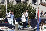 Muiden  28 augustus 2005
Koningin Beatrix varen met de groene draeck met allemaal jonge kinderen