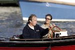 Weesp 28 augustus 2005
Maarten Spanjer varen met boot met dochter Paul Huf.
