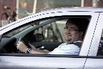 Amsterdam 2 augustus 2005
Marc v d Linden achter het stuur van auto na behalen rijbewijs