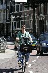 Amsterdam 30 augustus 2005
Martijn Krabbe met Bikkel op de fiets