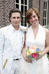 Aarle Rixtel 20 augustus 2005
Trouwen Nienke Romer met Frederik Brom.
kussend