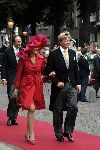Noordwijk 27 augustus 2005
Trouwen Prins Pieter Christiaan en Anita v Eijk.
Maxima met Prins Willem Alexander