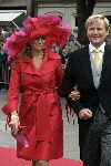 Noordwijk 27 augustus 2005
Trouwen Prins Pieter Christiaan en Anita v Eijk.
Maxima met Prins Willem Alexander