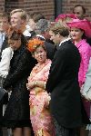 Noordwijk 27 augustus 2005
Trouwen Prins Pieter Christiaan en Anita v Eijk.
Prinses Cristina met dochter Prinses Juliana