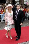 Noordwijk 27 augustus 2005
Trouwen Prins Pieter Christiaan en Anita v Eijk.
Rene Froger met zijn vrouw Natasja Froger