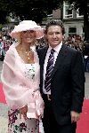 Noordwijk 27 augustus 2005
Trouwen Prins Pieter Christiaan en Anita v Eijk.
Rene Froger met zijn vrouw Natasja Froger