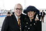 Amsterdam 20 augustus 2005
Koningin Beatrix doopt Beatrix catemaran voor het prinses Beatrix fonds op Sail 2005. 
Ronny Gerschtanowitz  met vriendin