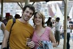 Amsterdam 18 augustus 2005
Deelnemers aan het Blok op sail.
Sander en Nicolien
Het Blok 2005
