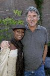 Amsterdam 17 augustus 2005
Perspresentatie rtl bij restaurant Rijk v Amsterdam.
Sylvana Simons en Ron Brandsteder
