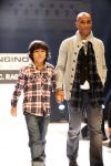 Amsterdam 9 november 2009
modeshow JC Rags en Vingino op  de beurs van Life after Football. Orlando Trustfull met zoon
Peter Smulders bv