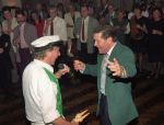 15 November 1991 De Zingende Ijscoman, Frddy Cornel bij het feest van de 50jarig Ger Lagendijk
Foto Peter Smulders BV