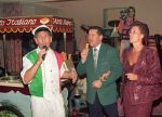 15 November 1991 De Zingende Ijscoman, Frddy Cornel bij het feest van de 50jarig Ger Lagendijk
Foto Peter Smulders BV