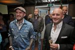 BAARN - In Restaurant Vuur is de perspresentatie gehouden van de nieuwe kerst cd genaamd Christmas Duets.  Met op de foto Ben en Dean Saunders. FOTO PETER SMULDERS BV