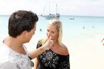 Sint Maarten 10 november 2011
Jan Smit en zijn vrouw Liza op het strand de dag voor hun trouwen.
Peter Smulders bv