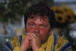 Vinkeveen, 13 Oktober 1997
Andre Hazes speelt biljart op de tafel bij de Plashoeve
Foto Peter Smulders BV