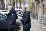 Amsterdam 6 december 2012
Danny Blind met zijn zoon Daley op de cornelis schuytstraat.
Peter Smulders bv