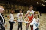 Katwijk Leiden 28 november 2012
Edwin en Annemarie v d sar en hun kinderen Joe en Lynn maken schilderije met Pim Smit die verkocht gaan worden voor de edwin v d Sar foundation.
Peter Smulders bv