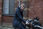 Amsterdam 10 december 2012
Matthijs v Nieuwkerk op de fiets bij DWDD in de westergasfabriek.
Peter Smulders bv
