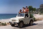 Samos (Griekenland) 17 Juli 1986
Rob de Nijs en Belinda Meuldijk met hun kinderen op het eiland Samos
Foto Peter Smulders BV