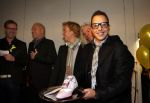 Amsterdam 30 november 2012
Presentatie  schoenenlijn Gordon by mascolori. LA The voices nemen de eerste schoenen in ontvangst uit handen van Raymond Landegent. Roy v d Akker
Peter Smulders bv