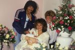 Eindhoven, 10 December 1985
Een dag na de geboorte van hun dochter Felicity Dil, Ruud Gullit met zijn eerste vrouw Yvonne de Vries (Yvonne Gullit)
Foto Peter Smulders BV