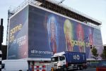 Amsterdam 25 november 2013
Mega reclame op pand op wibautstraat van Adidas