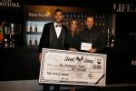 Amsterdam 1 december 2013
LAF Life after football beurs in the harbour Club . Guus Hiddink en Graziano Pelle winnen een prijs. Lieke v Lexmond presenteert het.