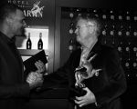 Amsterdam 1 december 2013
LAF Life after football beurs in the harbour Club . Guus Hiddink en Graziano Pelle winnen een prijs. Ruud Gullit Overhndigt de prijs aan Hiddink en Lieke v Lexmond presenteert het.