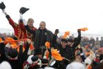 Scheveningen 30 november 2013
Huub Stapel speelt Koning Wilhelm tijdens 200 jaar koninkrijk