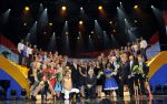 Scheveningen 30 november 2013
Voorstelling in het circustheater ivm met 200 jaar koninkrijk in Nederland.
Koningin Maxima en Koning Willem Alexander met alle artiesten die meegewerkt hebben.
