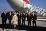1996 Doop en nieuwe namen voor de boeings van Martin Air met kinderen van Pieter v Vollenhoven, Prins Maurits Prins Pieter Christiaan, Prins Floris en Prins Bernhard Jr. en Martin Schroder