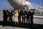 1996 Doop en nieuwe namen voor de boeings van Martin Air met kinderen van Pieter v Vollenhoven, Prins Maurits Prins Pieter Christiaan, Prins Floris en Prins Bernhard Jr. en Martin Schroder