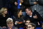 Amsterdam 19 november 2013
Sabia Engizek met ramon v  d Vaart op de tribune bij Nederland - Columbia waar rafael v d Vaart geblesseerd uitvalt.