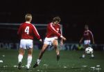 Eindhoven,1 maart 1989 Soren Lerby  tijdens PSV-Real Madris
Foto Peter Smulders Bv