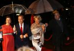 Scheveningen 30 november 2013
Voorstelling in het circustheater ivm met 200 jaar koninkrijk in Nederland.
Prins Jaime en zijn zwangere vrouw  Viktï¿½ria Cservenyï¿½ en prinses Irene
