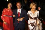 Scheveningen 30 november 2013
Voorstelling in het circustheater ivm met 200 jaar koninkrijk in Nederland.
Prins Jaime en zijn zwangere vrouw  Viktï¿½ria Cservenyï¿½ en prinses Irene