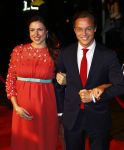 Scheveningen 30 november 2013
Voorstelling in het circustheater ivm met 200 jaar koninkrijk in Nederland.
Prins Jaime en zijn zwangere vrouw  Viktï¿½ria Cservenyï¿½ en prinses Irene