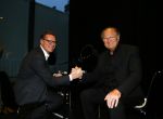 Amsterdam 17 december 2014
Joop v d Ende en Albert Verlinde maken bekend op persconferentie in gebouw van Stage holding dat ze samen gaan werken.