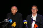 Amsterdam 17 december 2014Joop v d Ende en Albert Verlinde maken bekend op persconferentie in gebouw van Stage holding dat ze samen gaan werken.
