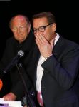 Amsterdam 17 december 2014Joop v d Ende en Albert Verlinde maken bekend op persconferentie in gebouw van Stage holding dat ze samen gaan werken.