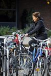 Amsterdam 7 november 2014
Astrid Joosten doet op de fiets boodschappen in Amsterdam zuid