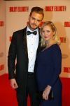 Scheveningen 30 november 2014
Premiere Billy Elliot in het circustheater. Jim Bakkum en Bettina Holwerda (zwanger)