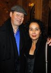 Amsterdam 18 december 2014
Premiere kerst circus in Carre.
Carel Kraayenhof met vrouw