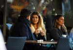 Amsterdam 6 december 2014
Estelle Cruijff en Leco v Zadelhoff op terras.