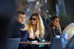 Amsterdam 6 december 2014
Estelle Cruijff en Leco v Zadelhoff op terras.